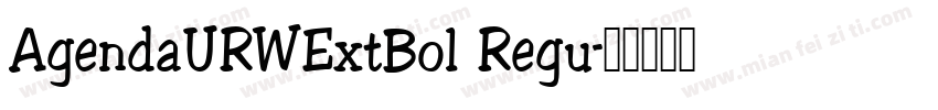 AgendaURWExtBol Regu字体转换